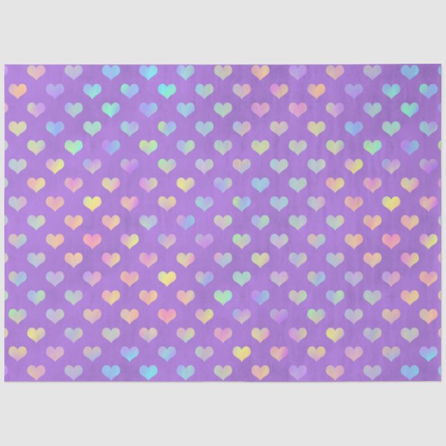 Violet and Rainbows Series Design 3 Tissue Paper (Front)