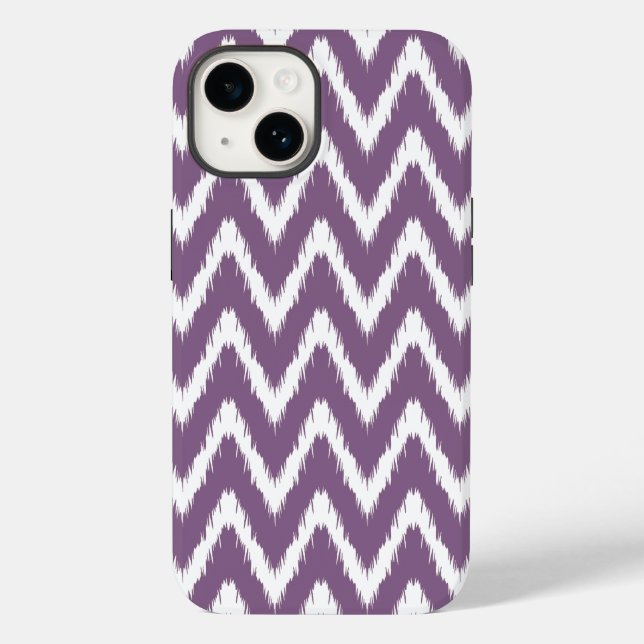 Violet Asian Moods Ikat Chevrons Case-Mate iPhone Case (Back)