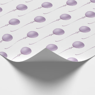 Violet balloon Gift Wrapping Paper - Cadeaupapier