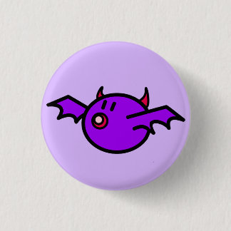 Violet Bat 1 Inch Round Button