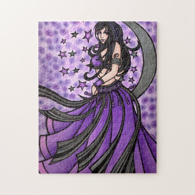 Violet Belly Dancer  Jigsaw Puzzle (Vertical)