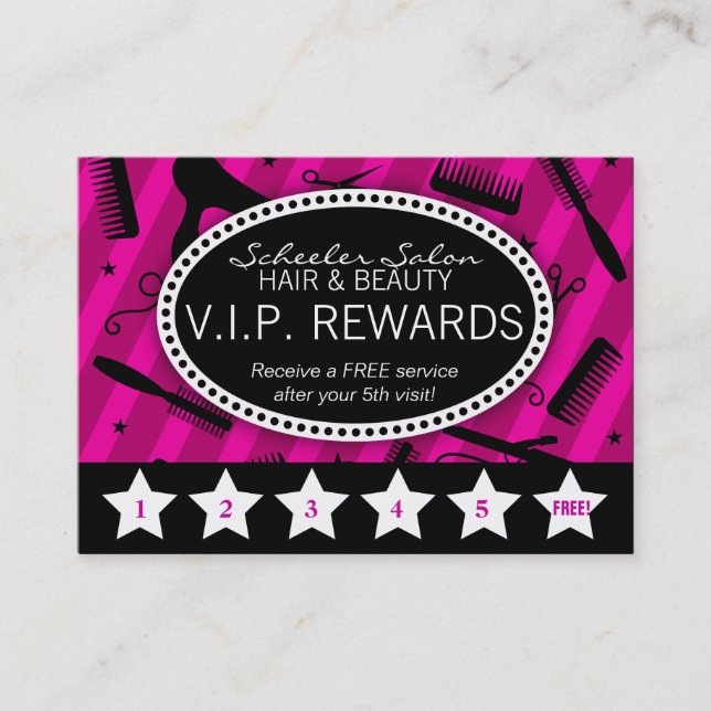 Violet & Black Salon Loyalty (Front)