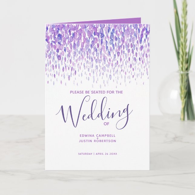 Violet bleu moderne cascadage art programmes de ma (Devant)