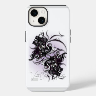 "Violet Blossom Abstraction", Apple iPhone 14 Case