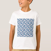 Violet Blue Flowers Pattern