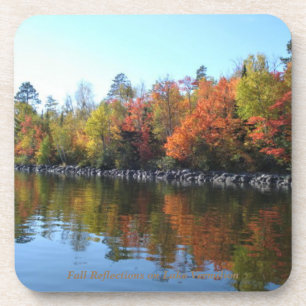 Violet Blue Orange Sunset on Lake Vermilion Coaster