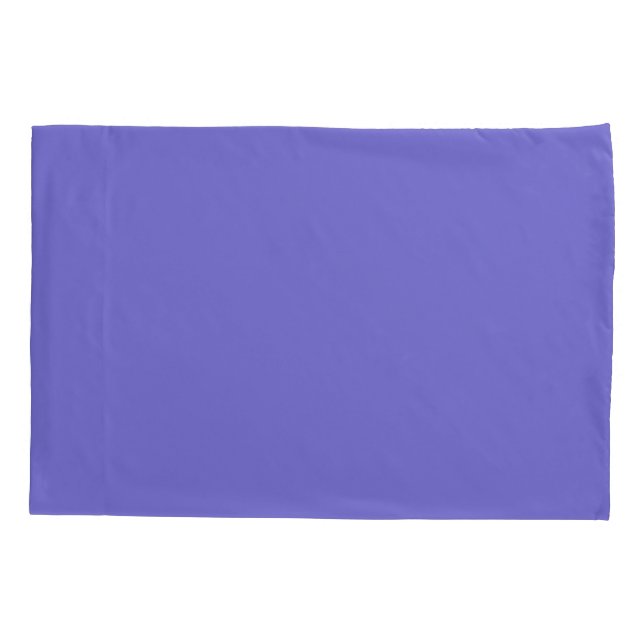 Violet Blue Solid Plain Colour  Pillowcase (Back)