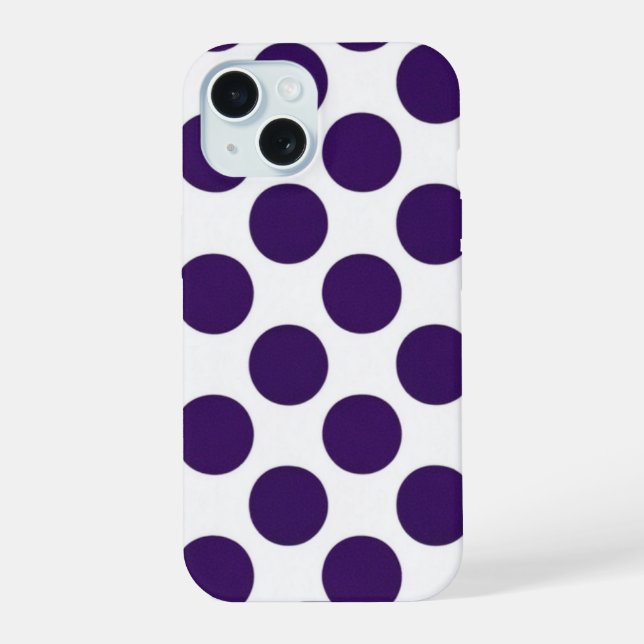 Violet Bubblepop iPhone 15 Case (Back)