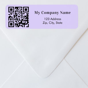 Violet business qr code return address