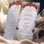 Violet Calla Lilies Wedding Program Art Nouveau<br><div class="desc">Introducing the editable Vintage Wedding Program by Alphonse Mucha, now available on Zazzle! This elegant program is the perfect way to guide your guests through your special day. The Vintage Wedding Program features a beautiful Art Nouveau design by the legendary Alphonse Mucha. The design's soft colours and intricate details are...</div>