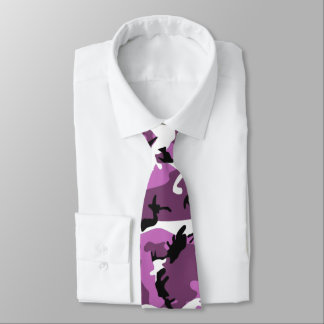 Violet Camo Tie