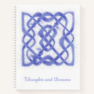 VIOLET CELTIC KNOT 8.5x11 Carnet spiral