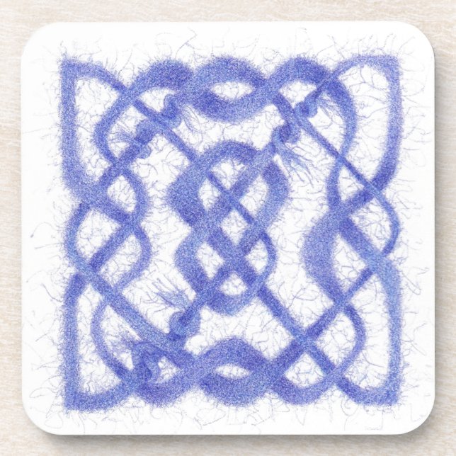 VIOLET CELTIC KNOT Dessous de verre en plastique d (Devant)