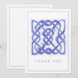 VIOLET CELTIC KNOT Flat Carte de remerciements