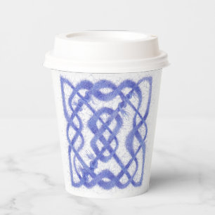 Violet Celtic Knot Paper Cup