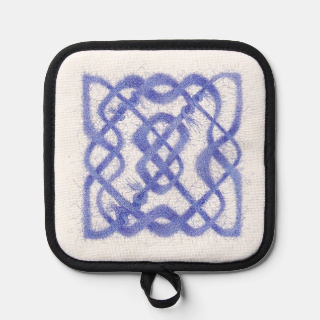 VIOLET CELTIC KNOT Pot Holder  (Front)