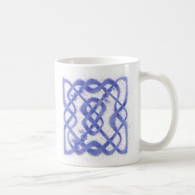 VIOLET CELTIC KNOT White Mug (Right)