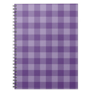 Violet chequered background notebook