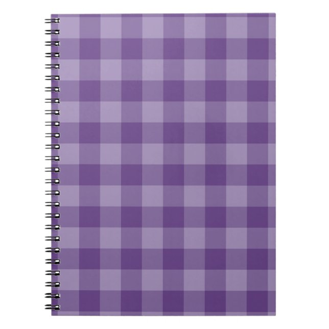 Violet chequered background notebook (Front)