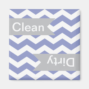 Violet Chevron Clean - Magnets de lave-vaisselle s
