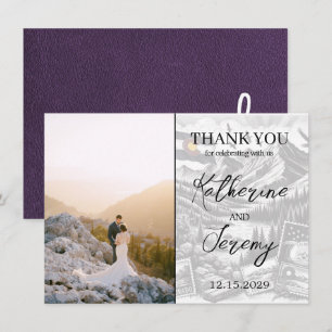 Violet Colorado Passport Carte de remerciements