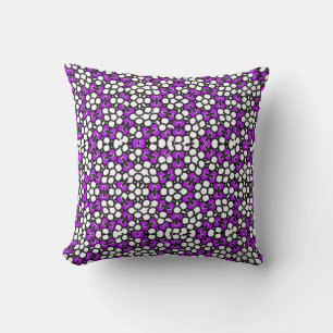 Violet Confusion Throw Pillow
