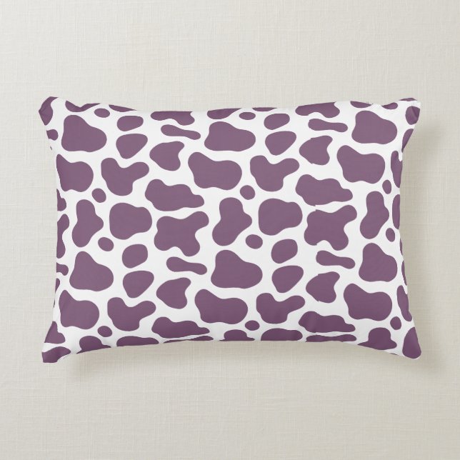 Violet Cow Accent Pillow (Front)