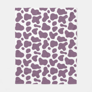 Violet Cow Fleece Blanket