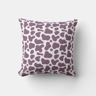 Violet Cow Throw Pillow