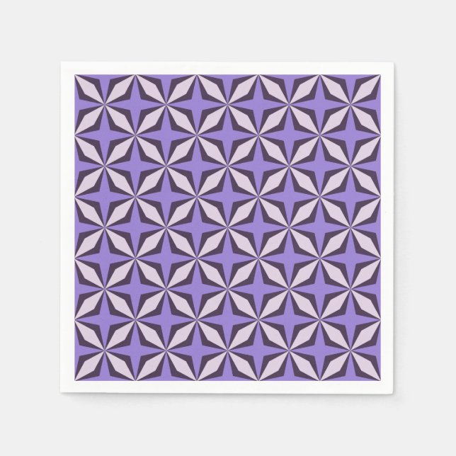 Violet Criss cross  Napkin (Front)