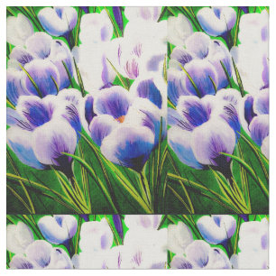 Violet Crocus Fabric