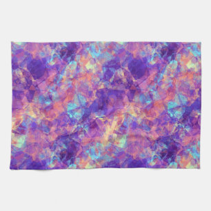 Violet Crumpled Texture Kitchen Towel