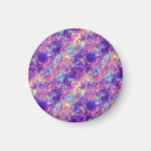 Violet Crumpled Texture Magnet