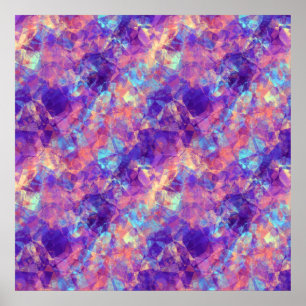 Violet Crumpled Texture Poster