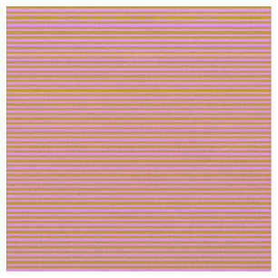 Violet & Dark Goldenrod Coloured Lined Pattern Fabric
