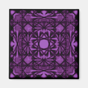 Violet Deco Shamrock Magnet