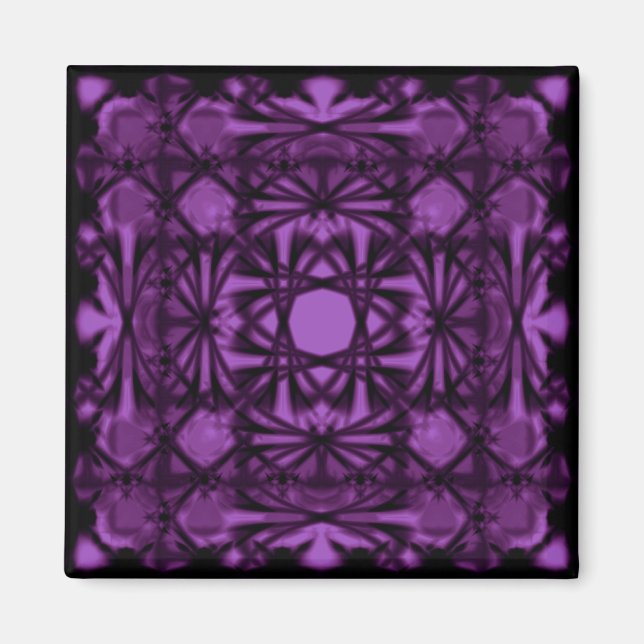 Violet Deco Shamrock Magnet (Front)