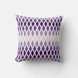 Violet Diamond Ombre Throw Pillow