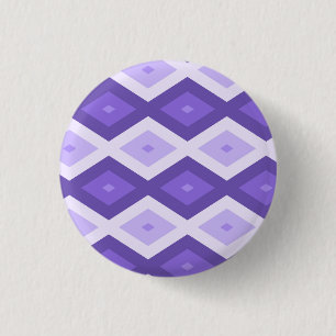 Violet diamond pattern 1 inch round button