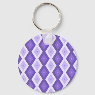 Violet diamond pattern keychain