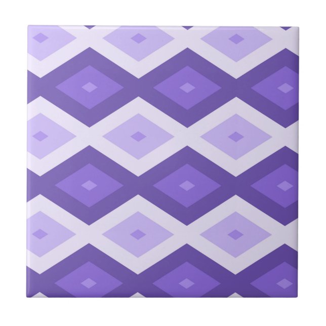 Violet diamond pattern tile (Front)