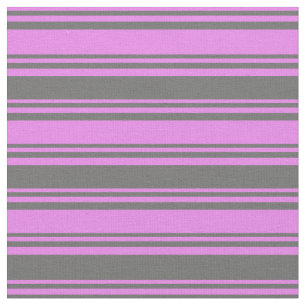 Violet & Dim Grey Coloured Lined Pattern Fabric