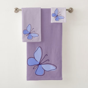 Violet d'insecte papillon bleu clair inspiré de la