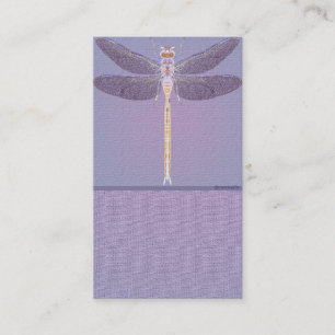 Violet Dragonfly Customizable Business Card