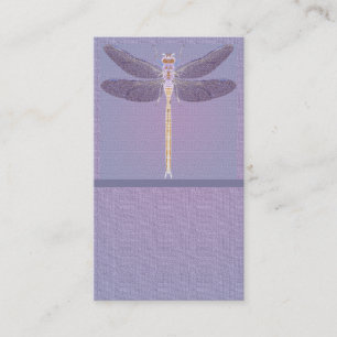 Violet Dragonfly Customizable Business Card
