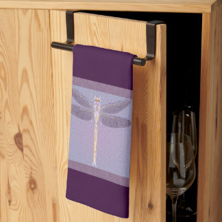 Violet Dragonfly Kitchen Towel