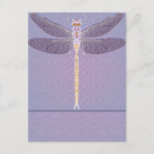 Violet Dragonfly Postcard