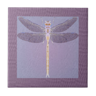 Violet Dragonfly Tile