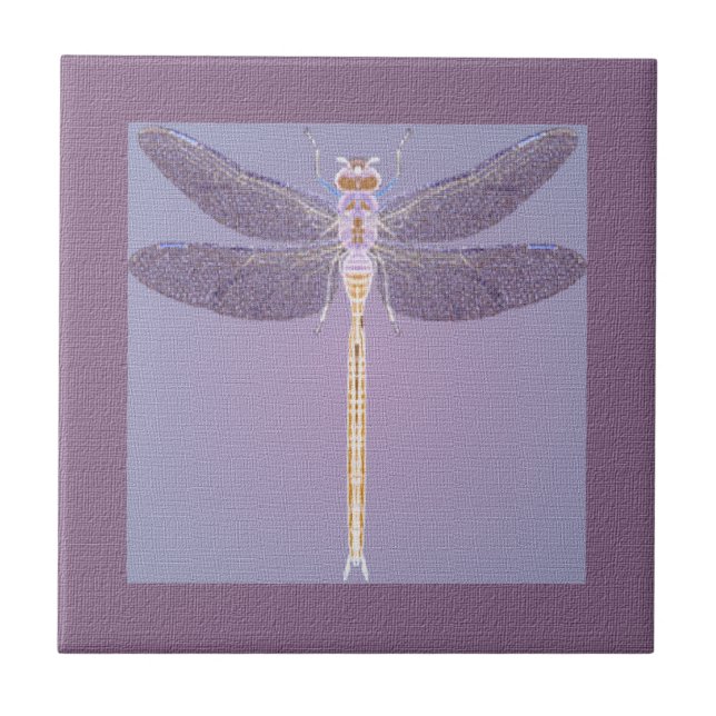 Violet Dragonfly Tile (Front)