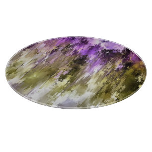 Violet Dreams And Olive Skies Cutting Board